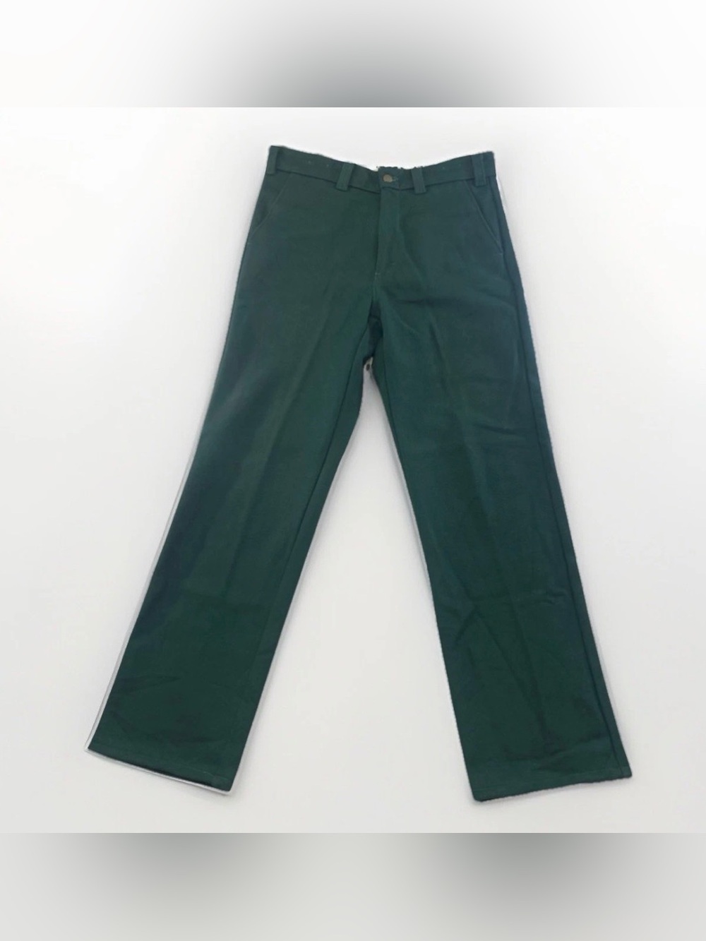 Big Bill Wool Pants Hunting 214 Suspender Buttons Men's Size 32x31 Green EUC